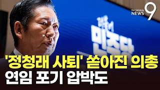 與 의총서 '정청래 사퇴론' 분출…정청래 "국민만 보고 가야" [뉴스9]