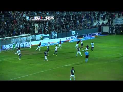 Bieler rompió el travesaño. Quilmes 0 - San Lorenzo 0. Fecha 14. Primera División 2015. FPT.