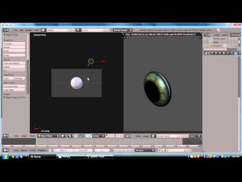 Blender 2.6 eye tutorial with UV mapping