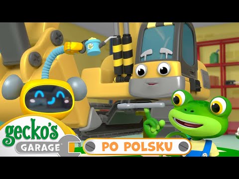 Przegląd Eryka Koparki | Warsztat Gekona | Bajka dla dzieci po polsku | Pojazdy dla dzieci