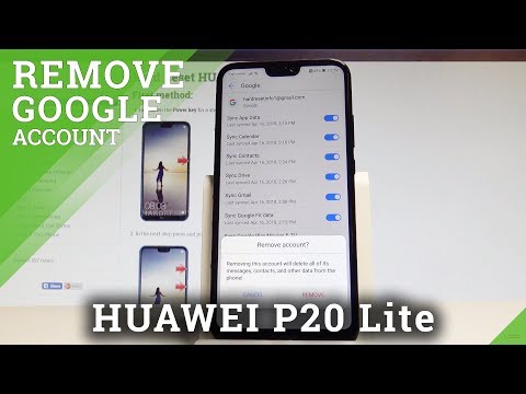 How to Remove Google Account from HUAWEI P20 Lite |HardReset.Info