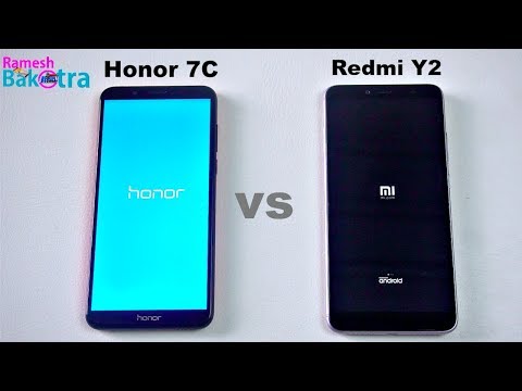 Honor 7C vs Redmi Y2 SpeedTest and Camera Comparison