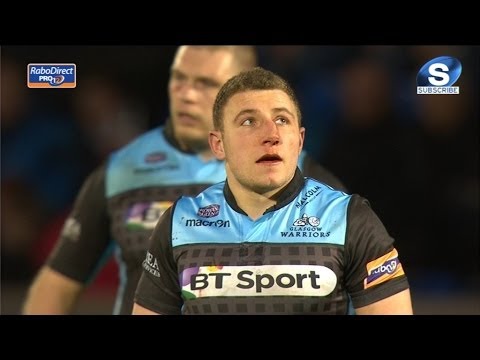 Duncan Weir 2nd Penalty - Glasgow Warriors v Scarlets 22nd March 2014