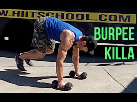 Burpee Workout - Total Body Routine With Dumbbells