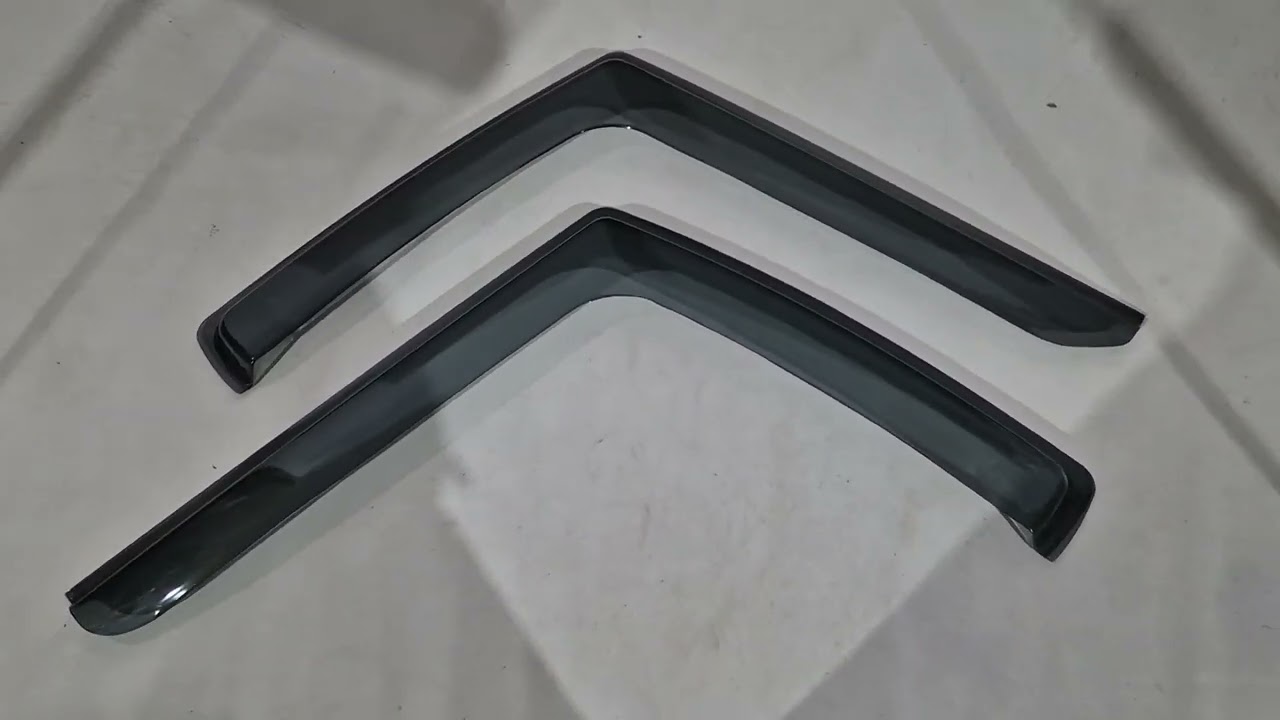 Volkswagen Crafter 2006-2016 In-channel window deflectors (smoke, 2 pcs, Cagatay) Video 1
