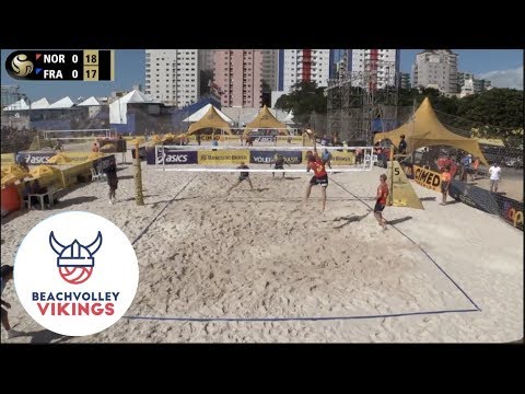 Mol.A/Sorum (NOR) vs. Rowlandson/Barthelemy(FRA) 2019 FIVB Itapema 1. pool game