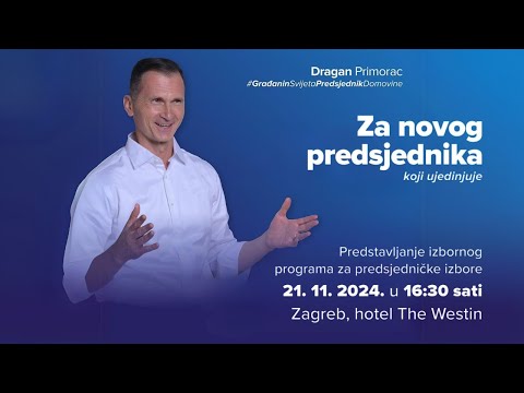 Jutarnji list - Dragan Primorac predstavio izborni program: 