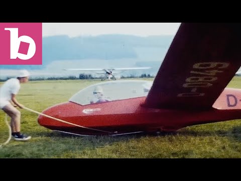 Glider being prepared for take-off, Germany, 1980