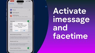 How to Activate Facetime and iMessage on iPhone