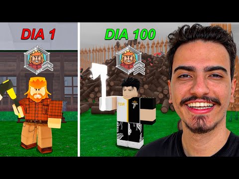 I SURVIVED 100 DAYS WITH THE LUMBERJACK CLASS IN 99 NIGHTS IN THE FOREST 🪵🪓