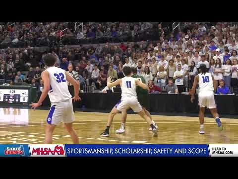 Williamston Highlights - Division 2 Boys Basketball Final vs. GR Catholic Central | 3-26-22