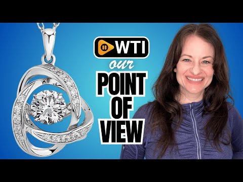 Moissanite Silver Necklace for Women - WTI product video review
