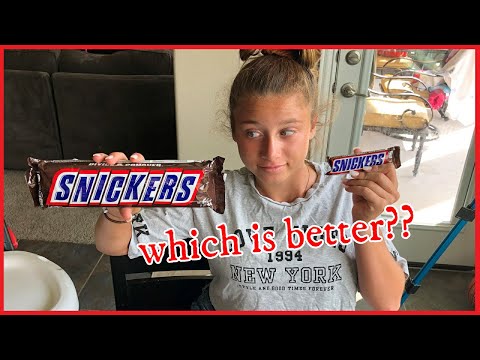 Snickers Slice'n Share Taste Test - Giant Candy bar