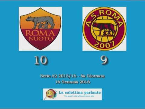 HILites Serie A2 2015/16 (6° Giornata) - Roma Nuoto vs. Roma 2007 Arvalia 10-9