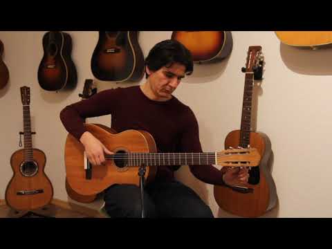 Ricardo Sanchis Nacher ~1950  spruce/mahogany - lightweight classical guitar with surprising sound + check video! image 13