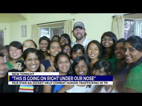 Former MLB star, R.A. Dickey, combating human trafficking in Middle Tennessee