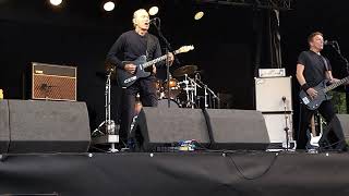 HUGH CORNWELL, BLACK HAIR BLACK EYES BLACK SUIT,  AT ROCKORE FESTIVAL LOCHGELLY FIFE 27/8/22