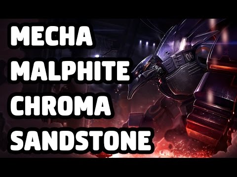 MECHA MALPHITE CHROMA SANDSTONE SKIN SPOTLIGHT - LEAGUE OF LEGENDS