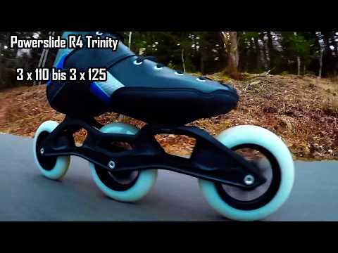 Powerslide R4 Trinity 3 x 110 ( bis 3 x 125 möglich ) Test ....