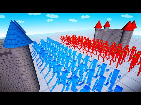 CASTLE WARS! Massive Armies Battle for Victory in Fun With Ragdolls!