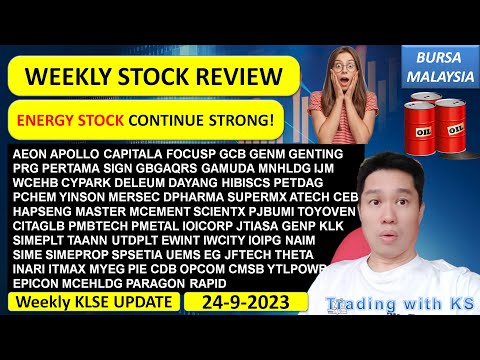 Weekly KLSE BURSA Update - 24-9-2023 💥ENERGY STOCK CONTINUE STRONG! 💥AEON APOLLO CAPITALA FOCUSP GCB