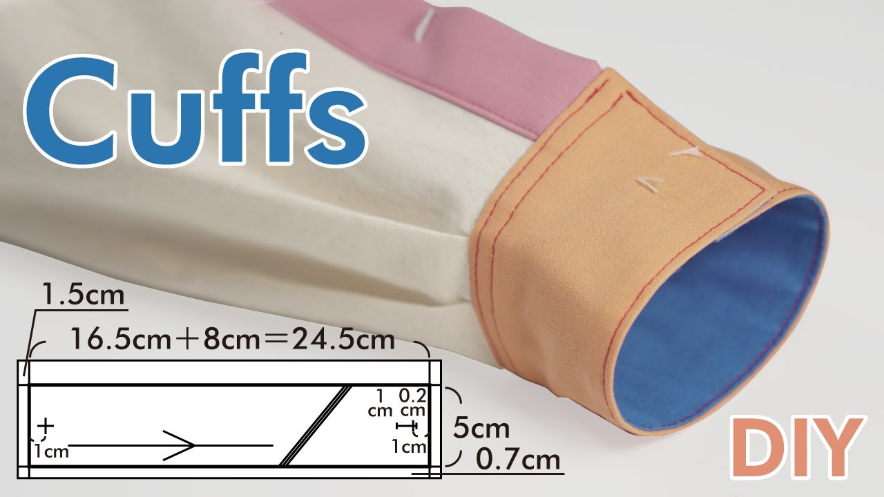How to Sew Double-Layer Cuffs | I Drafted the Pattern Too