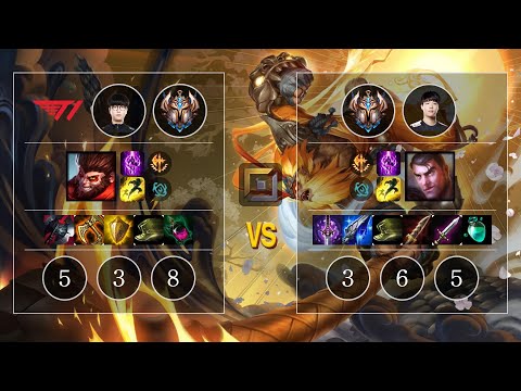 T1 Roach Wukong vs Smeb Jayce Top - KR Challenger Patch 10.11
