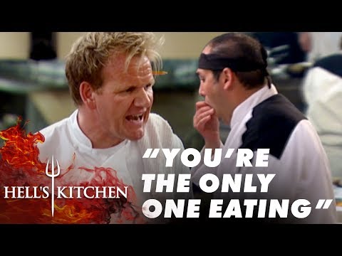 Chef Eats More Food Than The Customers | Hell's Kitchen