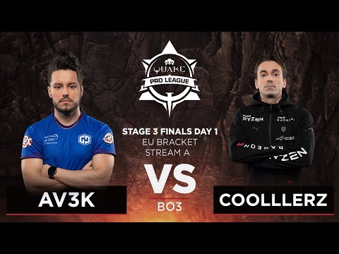 Av3k vs Coollerz - Quake Pro League - Stage 3 Finals Day 1 - EU bracket, Stream A