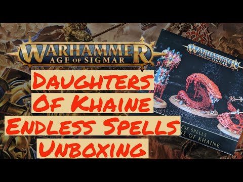 Warhammer Age of Sigmar Daughters of Khaine Endless Spells Unboxing & Thoughts
