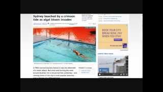 Sydney beached by a crimson tide caused by Iron fertilization/Geo Engineering.