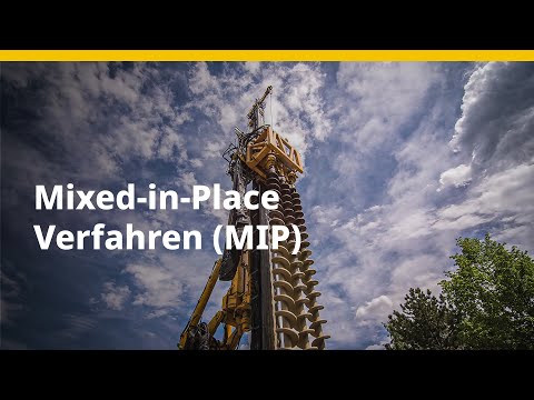 BAUER Spezialtiefbau GmbH – Mixed-in-Place-Verfahren (MIP)