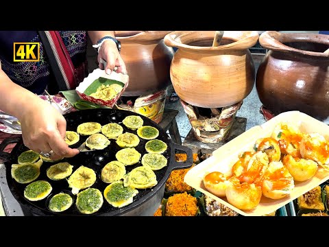 Excursão gastronômica de rua no mercado noturno de sábado em Chiang Mai | Wua Lai Walking Street - Viagem à Tailândia 2023