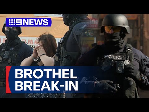 Brothel raid uncovers alleged sophisticated drug supply network | 9 News Australia