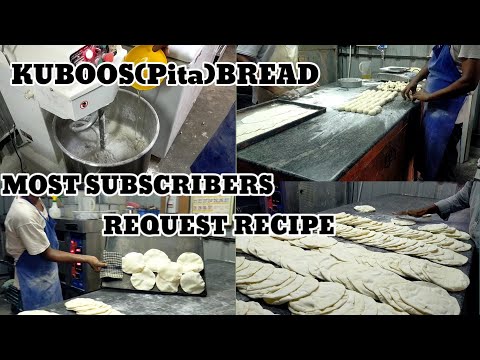 How to make Kuboos bread in simple method | Pita Bread | Bakery recipe | #maadascakesandbakes