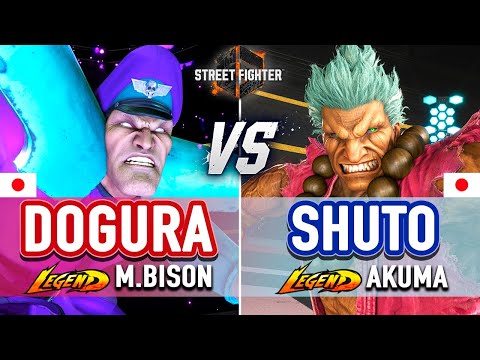 SF6 🔥 Dogura (M.Bison) vs Shuto (Akuma) & YHCmochi (Dhalsim) 🔥 SF6 High Level Gameplay