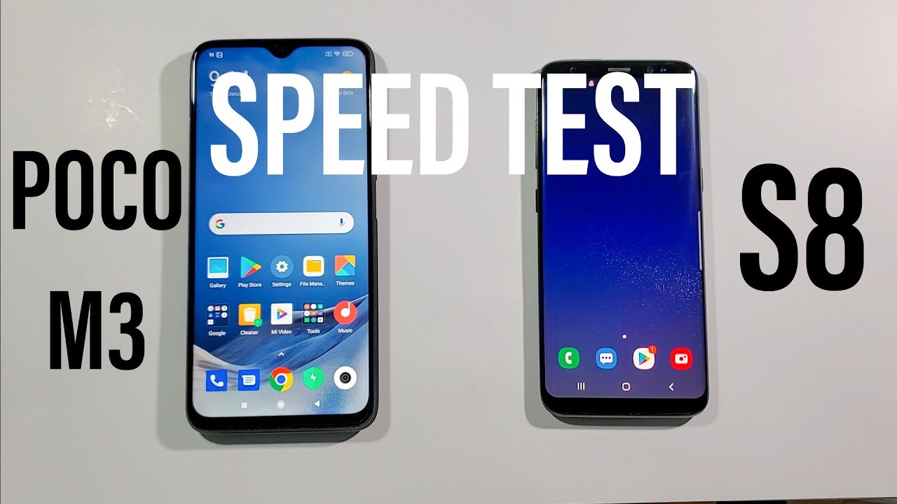 Poco M3 vs S8 Comparison Speed Test