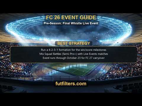 Pre-Season FINAL WHISTLE Event Guide - Milestones & Rewards #eafc27 #FinalWhistle #liveevents