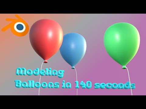 Making balloons in blender - #blenderchallenge #blenderdaily
