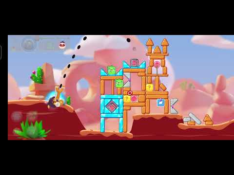 @AngryBirds Angrybird  Rocky Canyons cross  level 1544 #357 #gameplay #nocopyright