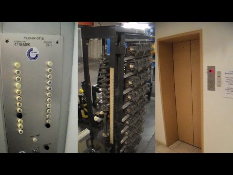 1971 epic original high-rise OTIS elevator and motor room!