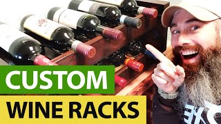 Homemade Custom Wine Racks Made For The Wine Cellar