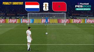 eFootball PES | NETHERLANDS vs MOROCCO - Penalty Shootout - Simulation Gameplay eFootball PES | NETHERLANDS vs MOROCCO - Penalty Shootout - Simulation Gameplay