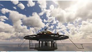 Kish Bank Lighthouse (Helipad) video