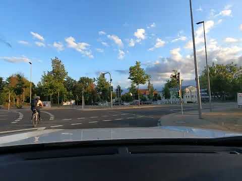 Driving in Germany Autobahn A9 from Schnaittach to Neumarkt in der Oberpfalz, Bavaria