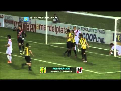 Los goles de Aldosivi 2 - Guaraní 0. Fecha 14. Torneo Primera B Nacional 2014. FPT.