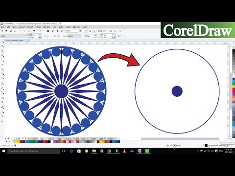 How to Design Ashok Chakra in Corel Draw? || How to Make Ashok Chakra in Corel Draw? || Ashok Chakra