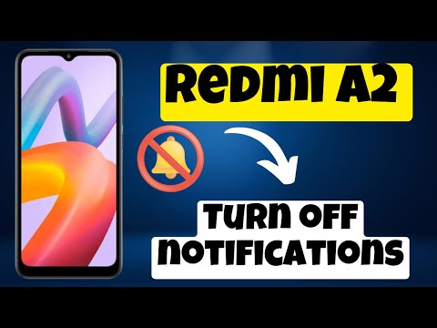 Redmi A2 Turn off notifications || How to enable or disable notification || Notification settings