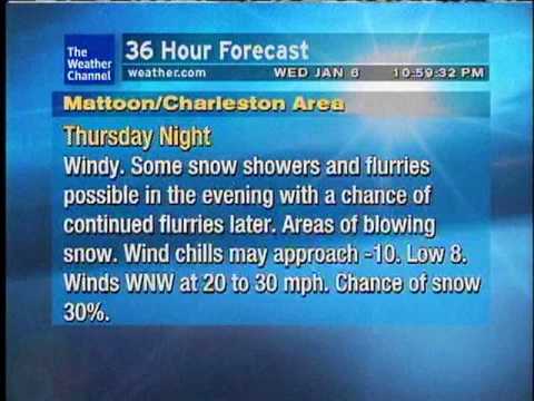 WeatherSTAR XL 1/6/2010 1058PM - Snow Storm covers Illinois