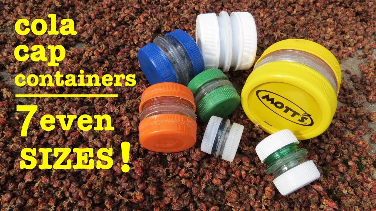 Watch video How to make ● cola cap survival containers ● 7EVEN SIZES! Now How to make ● cola cap survival containers ● 7EVEN SIZES!